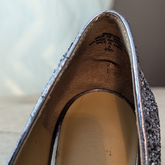 Silver Nine West Heels - Picture 6 of 9